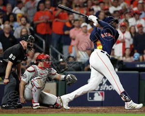 YORDAN ALVAREZ 2022 HOUSTON ASTROS WORLD SERIES CHAMPIONS HITS HR 16 X 20 PHOTO - Picture 1 of 1