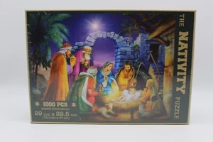 Pietra Preziosa Il Presepe Puzzle 1000 Pezzi 29"x22,5" Sigillato - Foto 1 di 4
