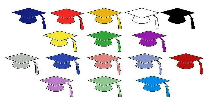 Troquelados de confeti con tapa de graduación - 100 piezas. 1" - Cualquier Color - Tapas de Graduación Foto 1 de 1