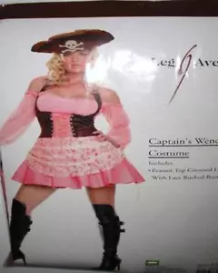 SS4U Pink & Brown Pirate Wench Corset Dress Costume Set S/M - Picture 1 of 3