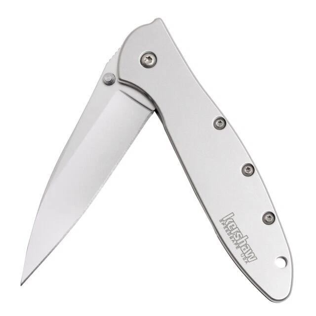 Kershaw Matte Finish Folder Stainless Handle Leek Knife