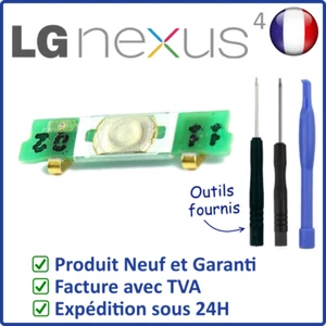 LG NEXUS 4 INTERNE TISCHDECKE DER POWER ON/OFF-TASTE EINSCHALTEN AUS EINSCHALTEN + WERKZEUGE - Bild 1 von 4