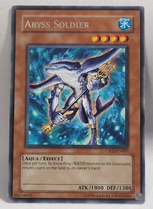 YuGiOh TCG Abyss Soldier CP02-EN007 Champion Pack Unlimited Rare LP - Picture 1 of 8