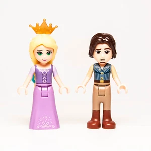 Lote de minifiguras enredadas LEGO Disney 41054: Flynn Rider (dp007) y Rapunzel (dp006) - Imagen 1 de 6