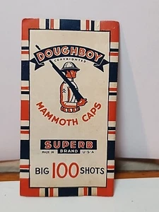 Doughboy Mammoth Superb Caps Big 100 WWI Patriotic Advertising Soldier JRR13 - Picture 1 of 2
