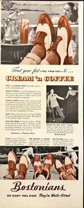 Bostonians Cream'n Coffee Vintage Print Ad 1942 - Picture 1 of 6