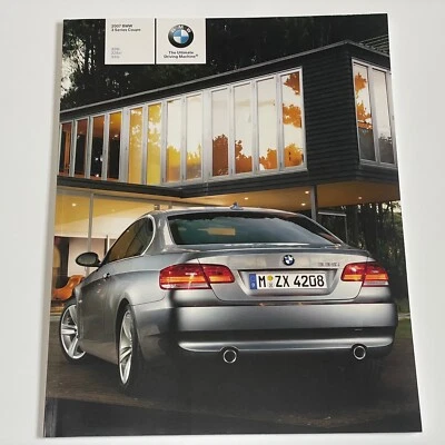 BMW Serie 3 2007 68 pg cupé Prestige folleto de ventas de Estados Unidos libro de catálogo 328i 335i Foto 1 de 4