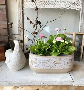 Pflanzschale Blumenschale Blumentopf Übertopf Keramik Deko - Bild 1 von 3
