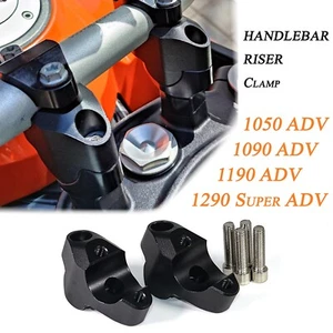 For 1290 Super ADV CNC HandleBar Riser Clamp Move Back For 1050 1090 1190 ADV - Picture 1 of 4