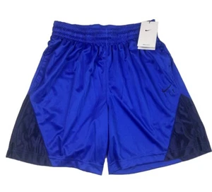 Women's Nike Loose Dri- Fit FLY Basketball Shorts Lapis Blue Pockets Size XS New - Picture 1 of 11