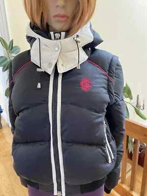 Just Cavalli by Roberto Cavalli Black Down Hooded Bomber Puffy Jacket NWT $900US - Image 1 of 4