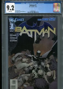 Batman #1 New 52 (1st print) CGC 9.2 White Pages - Picture 1 of 3