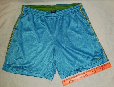 Pantalones cortos para mujer Reebok grandes entrepierna azul 6 1/2" cordón usados Foto 1 de 4