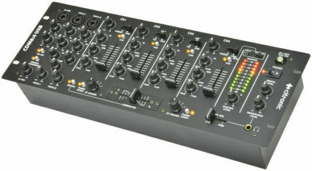 Citronic CDM8:4 14-Input USB DJ Mixer - Black