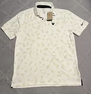 Disney Store Nike Mickey Mouse Icon Tour Polo Shirt by Nike for Men L -Cream - Picture 1 of 6