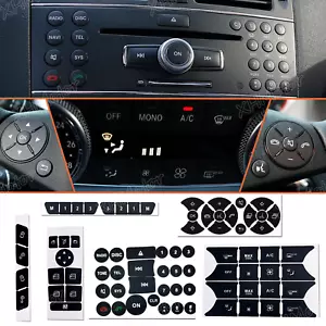 Button Repair Kit Window Switch Sticker For Mercedes-Benz C200 C250 C300 CLA200 - Picture 1 of 8