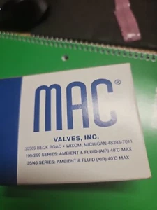 MAC Valves New Open Box 83A-NDO-GM-GDFA-1BA - Picture 1 of 3
