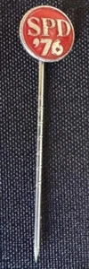 Nadel Pin SPD 76 Bundestagswahl Willy Brandt Politik Partei - Bild 1 von 1