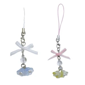 Bowknot Phone Charm Strap Keychain Keyring Lanyard String Flower Phone Chain - Zdjęcie 1 z 10