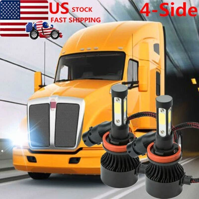 Para Kenworth T370 T660 T600 T270 T800 T470 4 caras LED faros haz bajo Foto 1 de 4