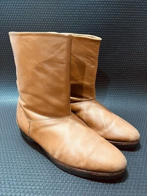 Capezio 男式棕色皮靴美国制造 11 M — 第 1/4 张图片