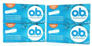 O.B. Pro Comfort Tampons Light days, Mini, Normal and Super 64PCS