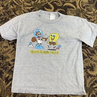 Camisa De Colección Bob Esponja Día de San Valentín Niños Talla L Gris Foto 1 de 4