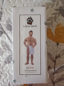 December Diamonds Poke The Bear Spa Bear Christmas Ornament NRFB - Picture 1 of 2
