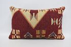 Pillow Covers, 16"X24" Red Pillow Case, Kilim Pillow, Personalized Pillow