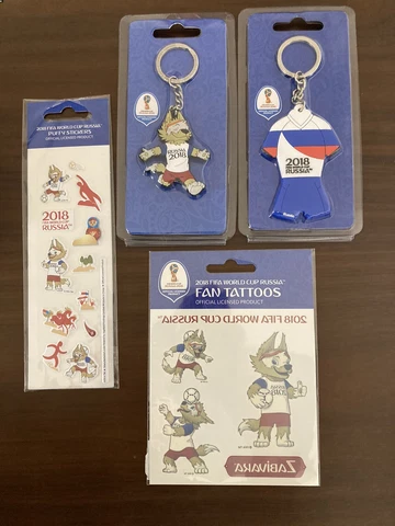 2018 FIFA World Cup Russia Official Russia Team key ring x2 sticker x1  TATTO x1 Cover