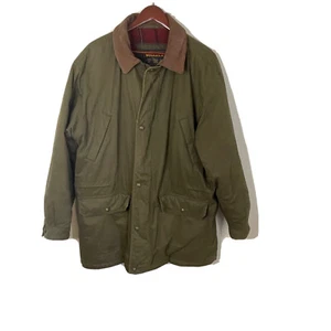 VTG WOOLRICH John Rich & Bros. Chore Barn Coat Jacket Flannel Lined Men Sz XL - Picture 1 of 15