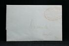 Kennebec Express Office No 8 Court Street Boston 1845 Stampless Cover Red Oval