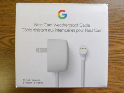 new OPEN BOX Genuine Google Nest Cam Battery Weatherproof Cable 5M/16Ft  M:GF8CS - Image 1 of 3