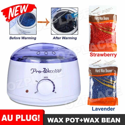 Wax Pot 500ml Warmer Hard Wax Bean Removal Heater Waxing Machine Kit 10 Flavors - image 1 of 4