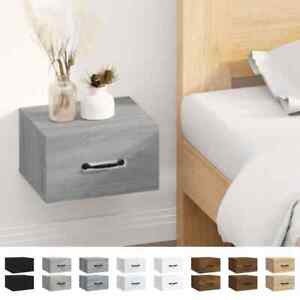1/2x Wall-mounted Bedside Cabinet Floating Bedside Unit Multi Colours vidaXL