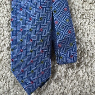 PETER BLAIR Tie men's Green Or Pink Flowers 100% Imported Silk Made in USA - Image 1 of 4