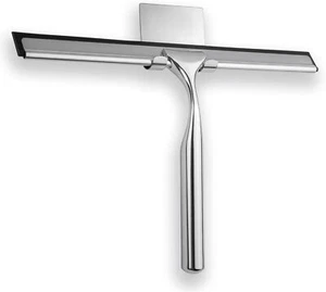 Stainless Steel Shower Squeegee for Car Windshield Shower Doors Bathroom w/ Hook - Picture 1 of 9