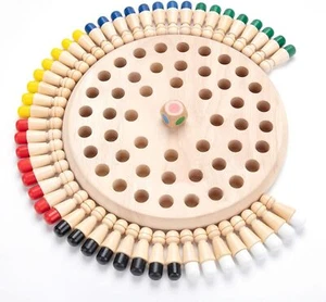 Wooden Memory Chess Matching Game: Large Family Board Games for Kids and... - Picture 1 of 6