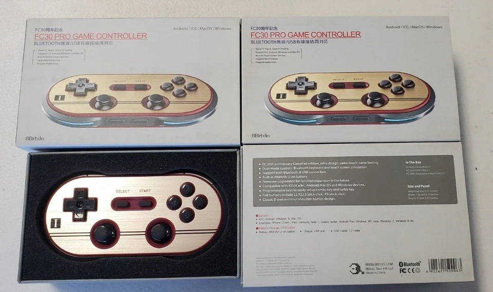 8bitdo FC30 PRO NES Pro Bluetooth Controller for IOS Android PC FAMICOM NEW - Image 1 of 1