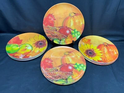 Juego de 12 (3 diseños) ~ Citrus Grove "OTOÑO"" ~ Platos de cena de melamina ~ 10" Foto 1 de 4