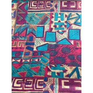 Tapicería abstracta geométrica multicolor tela Lakatex Holland de colección por yarda - Imagen 1 de 12