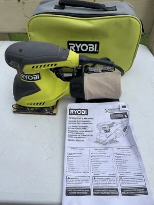 Проводная шлифовальная машина для отделки листов RYOBI 1/4 дюйма S652DG поставляется с сумкой и руководством работает отлично - Изображение 1 из 4