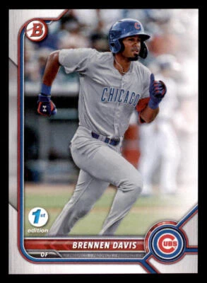 2022 Bowman 1st Edition #BPPF37 Brennen Davis - Image 1 of 2