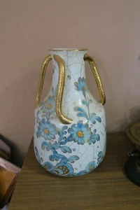 Hand Painted Italian Art pottery Porcelain Vase Signed Paul's Marantoni 15" - Picture 1 of 12