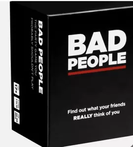 BAD PEOPLE - NSFW Brutal Expansion Pack (100 NEW Question Cards) - Party Game - Picture 1 of 3