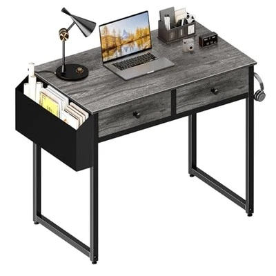  Small Desk with Drawers - for Bedroom, 32 Inch Home Office Computer Desk with  - Image 1 of 4