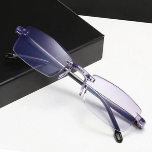 2 Pairs Reading Glasses Dual-use Sapphire High Hardness Anti-blue Far And Near - Picture 1 of 7