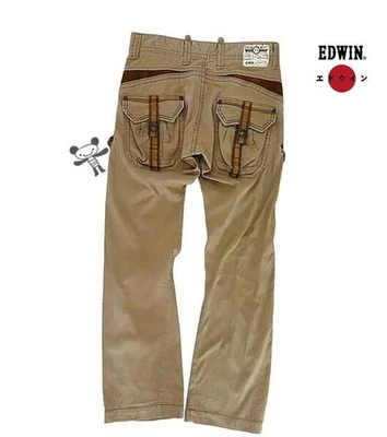 vintage EDWIN Multipockets Cargo Pants Small Size Made In Japan #A - Image 1 of 4