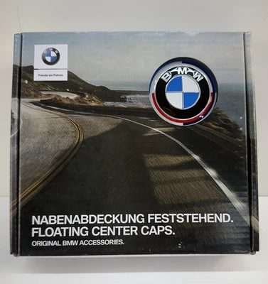 JUEGO DE TAPACUBOS FLOTANTES BMW 56mm azul - blanco - rojo edición aniversario 36122455268 Foto 1 de 4