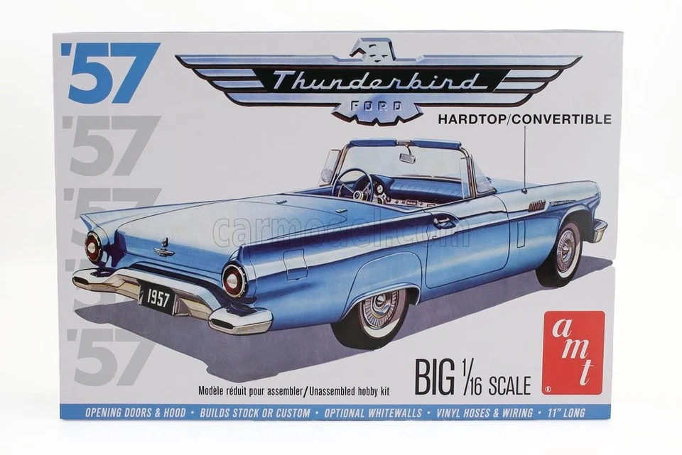 1/16 AMT-KIT - FORD USA - THUNDERBIRD CABRIOLET 1961 AMTS1206 - Immagine 1 di 1